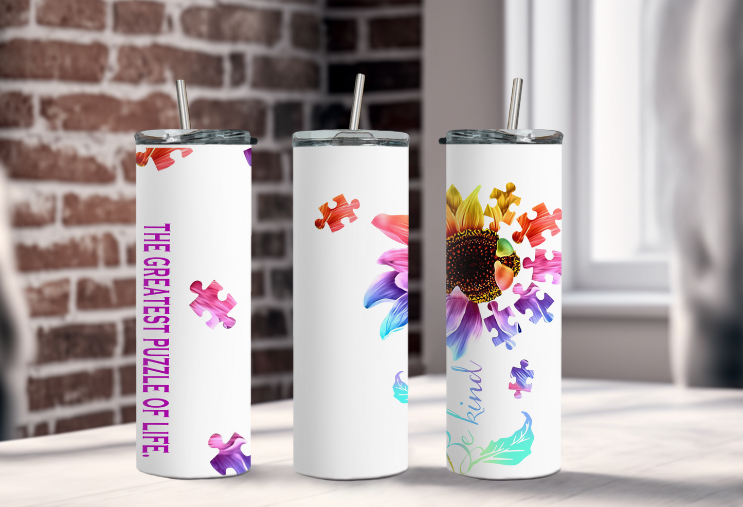 Autism The Greatest Puzzle of Life 20oz Tumbler