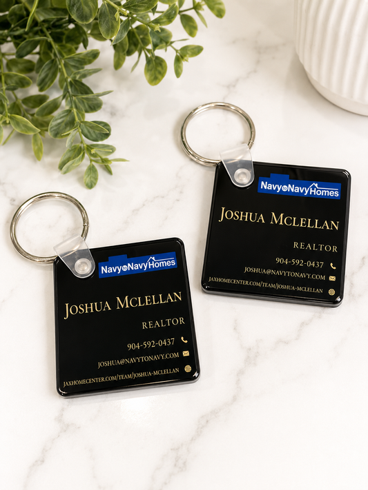 Custom Business Logo Keychain