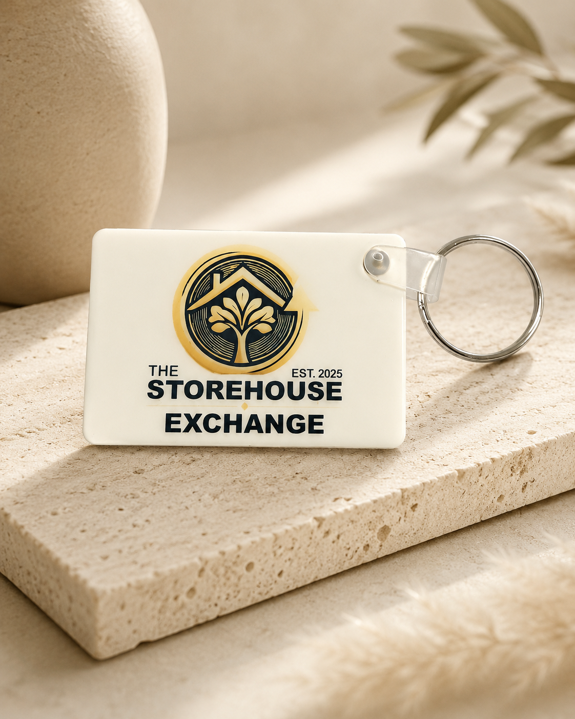 Custom Business Logo Keychain