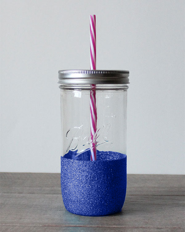 24oz Mason Jar with Straw