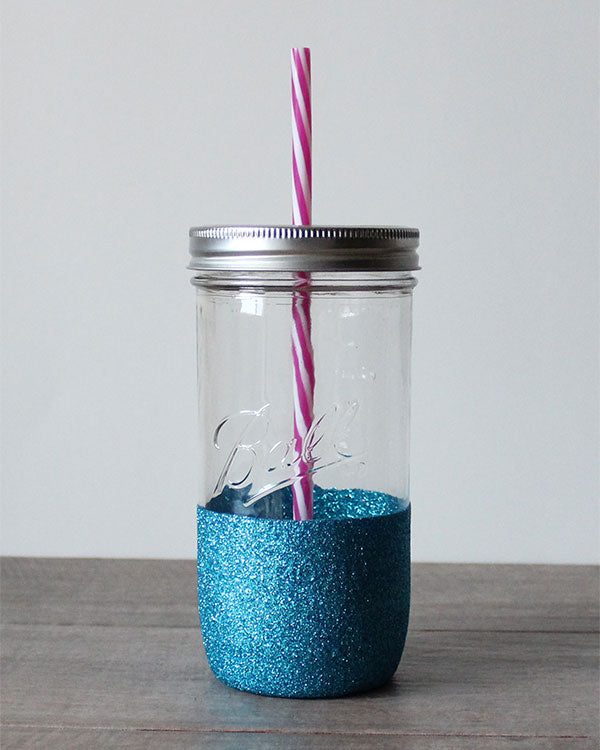 24oz Mason Jar with Straw